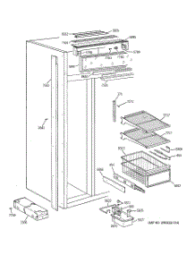 04 - Freezer Section parts for Ge Refrigerator ZISS48DYASS from AppliancePartsPros.com