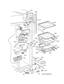 06 - Fresh Food Section parts for Ge Refrigerator ZISS48DYASS from AppliancePartsPros.com