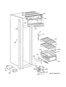 04 - Freezer Shelves parts for Ge Refrigerator ZISS42DYASS from AppliancePartsPros.com