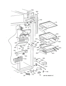 06 - Fresh Food Section parts for Ge Refrigerator ZISS42DYASS from AppliancePartsPros.com