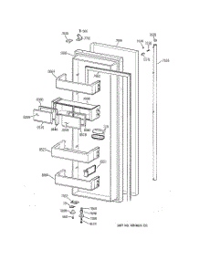 02 - Fresh Food Door parts for Ge Refrigerator ZISS48NCASS from AppliancePartsPros.com
