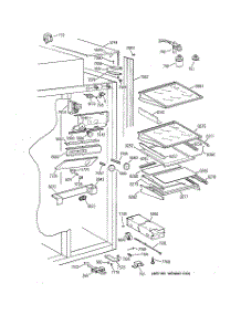05 - Fresh Food Section parts for Ge Refrigerator ZISS48NCASS from AppliancePartsPros.com