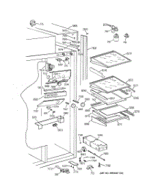 05 - Fresh Food Section parts for Ge Refrigerator ZISS36NCBSS from AppliancePartsPros.com