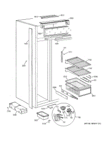 04 - Freezer Section parts for Ge Refrigerator ZISS42DCASS from AppliancePartsPros.com