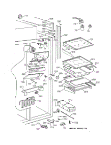 06 - Fresh Food Section parts for Ge Refrigerator ZISS42DCASS from AppliancePartsPros.com