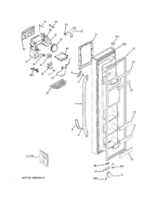 Freezer Door parts for Ge Refrigerator GSS23QGTLWW from AppliancePartsPros.com