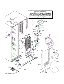 Freezer Section parts for Ge Refrigerator GSS23QGTLWW from AppliancePartsPros.com