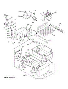 Ice Maker & Dispenser parts for Ge Refrigerator GSS23QGTLWW from AppliancePartsPros.com