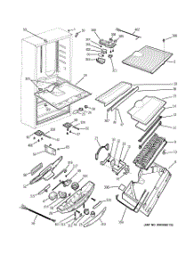 03 - Cabinet parts for Ge Refrigerator PDS18SBMLBS from AppliancePartsPros.com