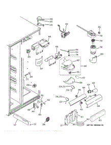 Fresh Food Section parts for Ge Refrigerator GSS23QGTLWW from AppliancePartsPros.com