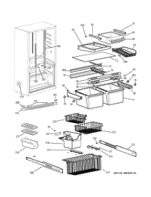 04 - Shelves parts for Ge Refrigerator PDS18SBMBRBS from AppliancePartsPros.com