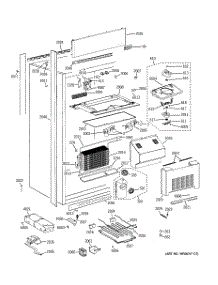 02 - Cabinet Parts parts for Ge Refrigerator ZIRS360NXARH from AppliancePartsPros.com