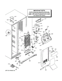 04 - Freezer Section parts for Ge Refrigerator PSE25NGTECBB from AppliancePartsPros.com