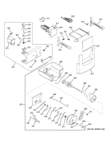 06 - Ice Maker & Dispenser parts for Ge Refrigerator ZISS360DXBSS from AppliancePartsPros.com
