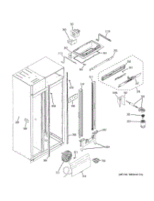 07 - Fresh Food Section parts for Ge Refrigerator ZISS360DXBSS from AppliancePartsPros.com