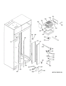 04 - Freezer Section parts for Ge Refrigerator ZISS420DXBSS from AppliancePartsPros.com