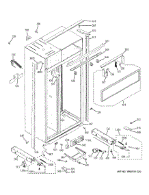10 - Case Parts parts for Ge Refrigerator ZISS420DXBSS from AppliancePartsPros.com