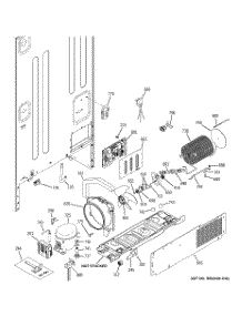 07 - Machine Compartment parts for Ge Refrigerator PDCE1NBYADBB from AppliancePartsPros.com