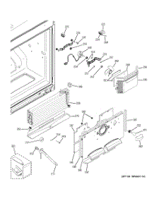 02 - Freezer Section parts for Ge Refrigerator PDSE5NBYADWW from AppliancePartsPros.com