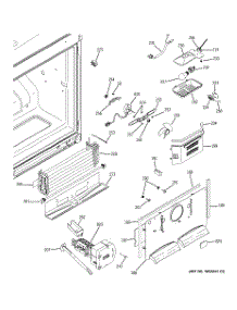 02 - Freezer Section parts for Ge Refrigerator PFSS2MJYASS from AppliancePartsPros.com