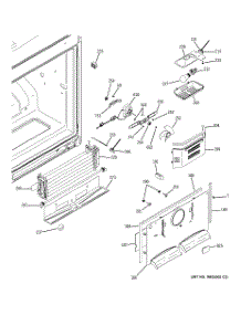02 - Freezer Section parts for Ge Refrigerator GBSC3HBYARWW from AppliancePartsPros.com