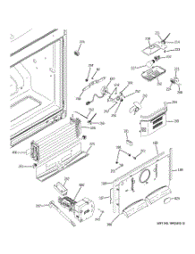 02 - Freezer Section parts for Ge Refrigerator GFSL2KEYALS from AppliancePartsPros.com