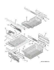 04 - Freezer Shelves parts for Ge Refrigerator ZFGB21HYASS from AppliancePartsPros.com