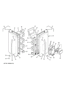 02 - Fresh Food Doors parts for Ge Refrigerator PGSS5PJYASS from AppliancePartsPros.com