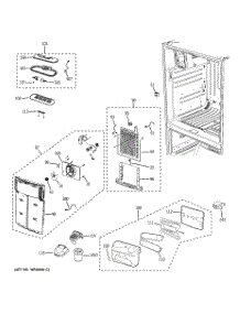 06 - Fresh Food Section parts for Ge Refrigerator GFSF6KKXBBB from AppliancePartsPros.com