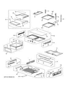 07 - Fresh Food Shelves parts for Ge Refrigerator PFSF6PKXBBB from AppliancePartsPros.com