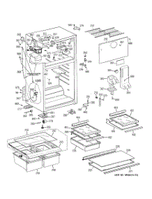 02 - Cabinet parts for Ge Refrigerator GTS18ECTDRBB from AppliancePartsPros.com
