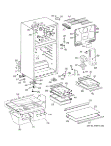 02 - Cabinet parts for Ge Refrigerator GTT18HBSDRWW from AppliancePartsPros.com