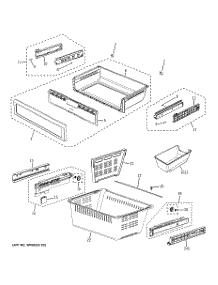 04 - Freezer Shelves parts for Ge Refrigerator GFSM6KEXBBG from AppliancePartsPros.com