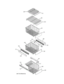06 - Freezer Shelves parts for Ge Refrigerator PSK27NHWICWW from AppliancePartsPros.com