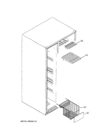 05 - Freezer Shelves parts for Ge Refrigerator GCE23LHWIFWW from AppliancePartsPros.com