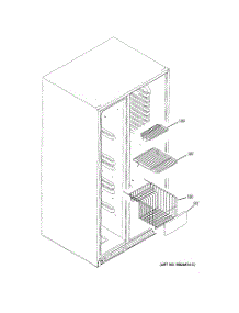05 - Freezer Shelves parts for Ge Refrigerator GCE23LGTJFAV from AppliancePartsPros.com