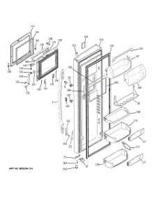 03 - Fresh Food Door parts for Ge Refrigerator PSE27VHXATBB from AppliancePartsPros.com