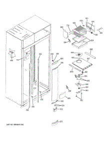 04 - Freezer Section parts for Ge Refrigerator ZSEB420NYA from AppliancePartsPros.com