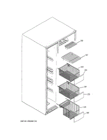 05 - Freezer Shelves parts for Ge Refrigerator GIE21MGTJFBB from AppliancePartsPros.com