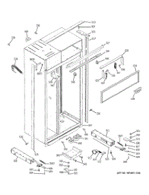 10 - Case Parts parts for Ge Refrigerator ZSEB420NYA from AppliancePartsPros.com
