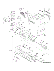 06 - Ice Maker & Dispenser parts for Ge Refrigerator ZSEP480DYASS from AppliancePartsPros.com