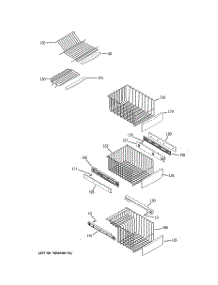 06 - Freezer Shelves parts for Ge Refrigerator PHE25PGTJFWW from AppliancePartsPros.com