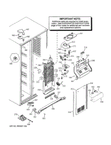 03 - Freezer Section parts for Ge Refrigerator GSK25LCWICCC from AppliancePartsPros.com