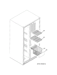 05 - Freezer Shelves parts for Ge Refrigerator GSK25LCWICCC from AppliancePartsPros.com