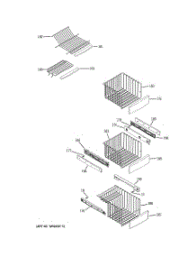 06 - Freezer Shelves parts for Ge Refrigerator PHE25YGXAFBB from AppliancePartsPros.com