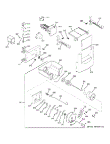 06 - Ice Maker & Dispenser parts for Ge Refrigerator ZSEP420DYASS from AppliancePartsPros.com