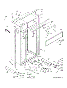 10 - Case Parts parts for Ge Refrigerator ZSEP420DYASS from AppliancePartsPros.com