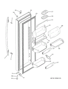 03 - Fresh Food Door parts for Ge Refrigerator PSE25VGXACSS from AppliancePartsPros.com