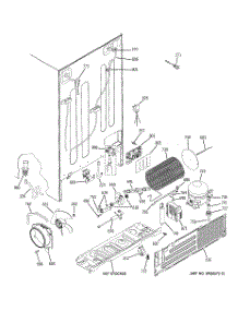 02 - Sealed System & Mother Board parts for Ge Refrigerator PJE25YGXAFSV from AppliancePartsPros.com