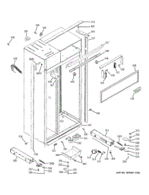 10 - Case Parts parts for Ge Refrigerator ZSEB420DYA from AppliancePartsPros.com